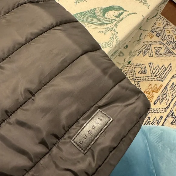 BUGATTI Black Quilted Tote Bag
